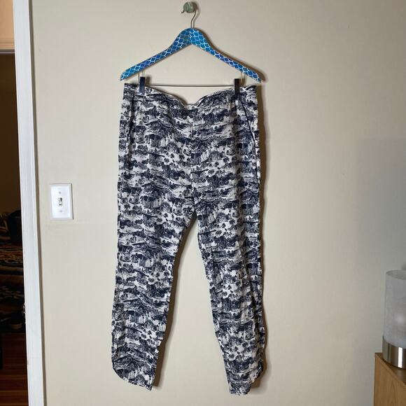 MARINE LAYER Allison Toile Print Pull-On Lightweight Pants Size XL - Picture 9 of 9